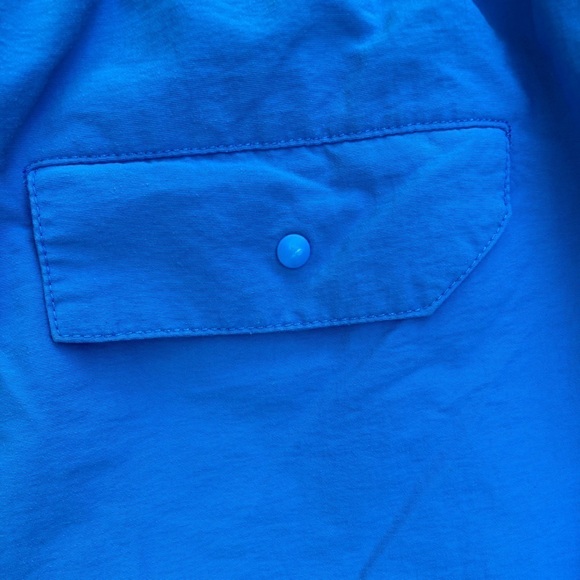 Men's Patagonia Swim Shorts Blue Solid Liner REMOVED XL Nylon Pocket Hybrid Gym - Picture 6 of 11